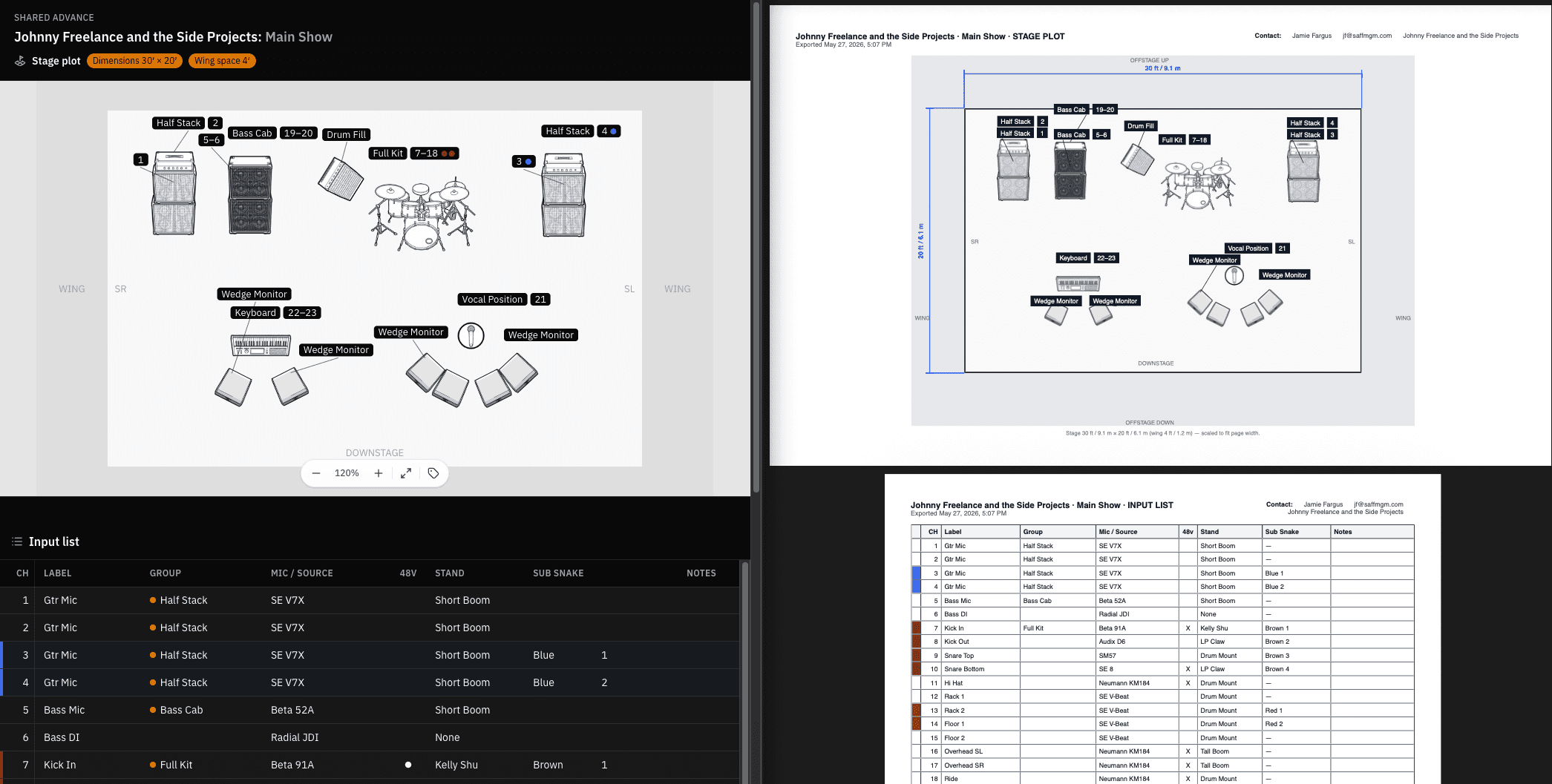 Read only share and exported pdf views